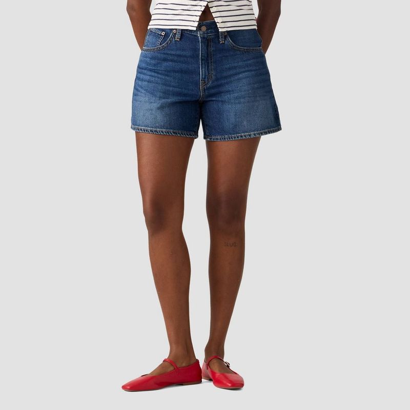 Levi's - Women's Cinch Mid-Thigh Shorts - Kiss Goodb Kiss Goodbye